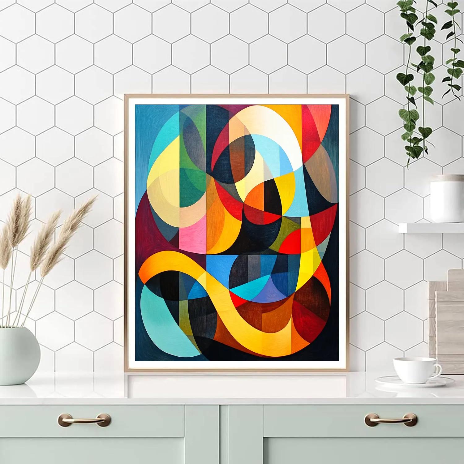 Kandinsky Inspired Concert Abstraction DIY paint by numbers