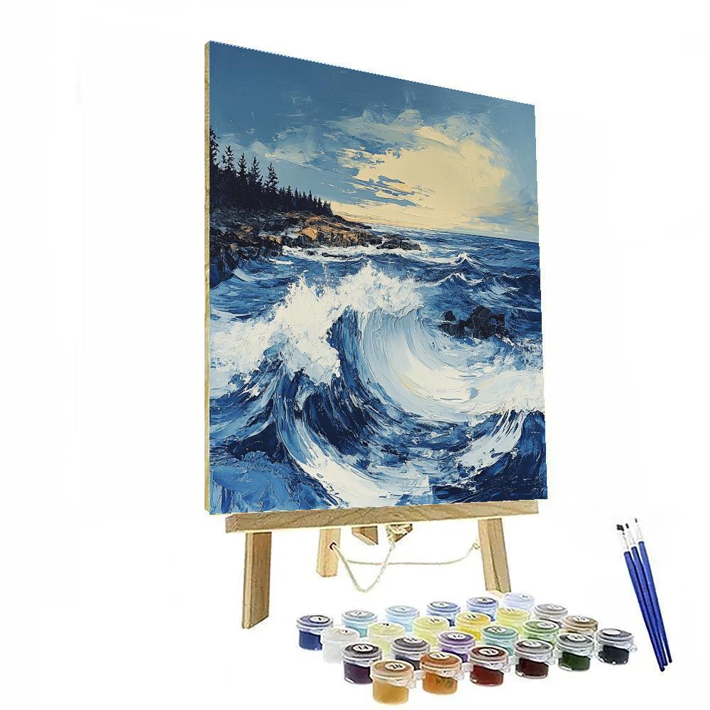 Arthur Lismer Inspired September Gale Over Rhythmic Whitecaps paint by numbers