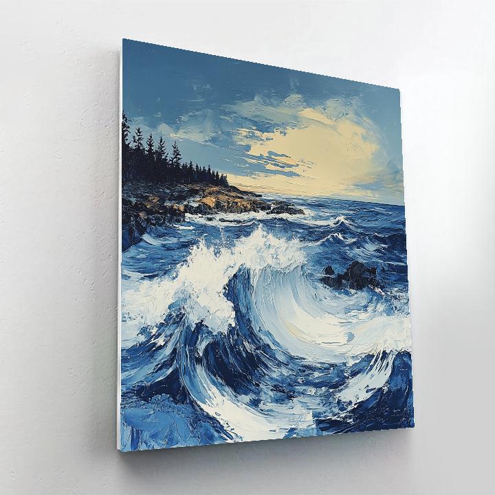 Arthur Lismer Inspired September Gale Over Rhythmic Whitecaps paint by numbers