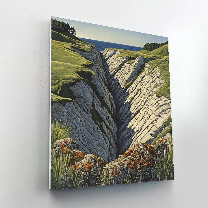 Arthur Lismer Inspired McGregor Bay Sculptural Rock Channels Paint by numbers kits