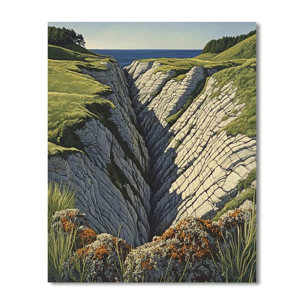 Arthur Lismer Inspired McGregor Bay Sculptural Rock Channels Paint by numbers kits