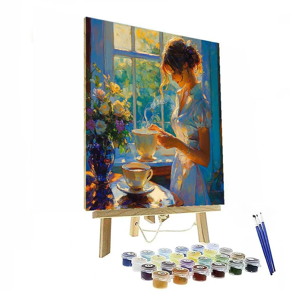 Vermeer Inspired Morning Coffee Painting by numbers kit