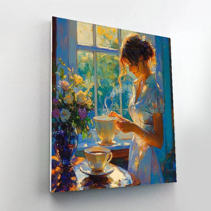 Vermeer Inspired Morning Coffee Painting by numbers kit