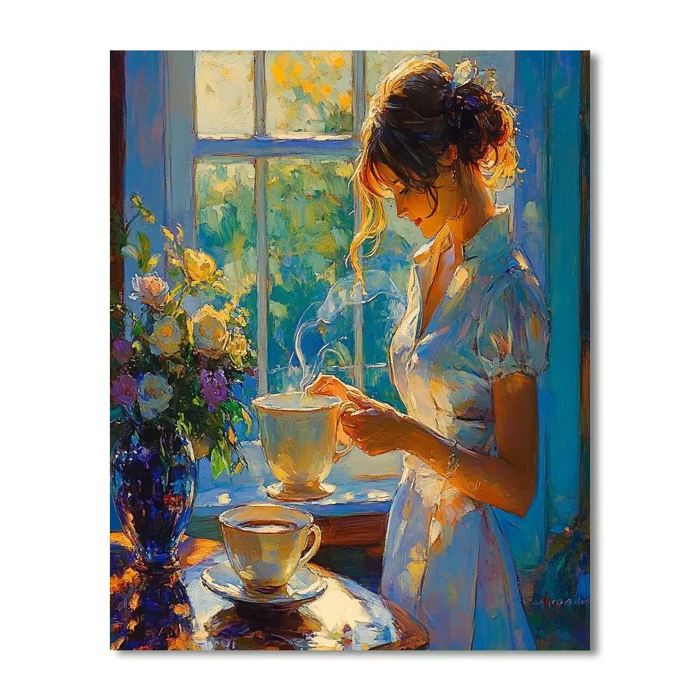 Vermeer Inspired Morning Coffee Painting by numbers kit