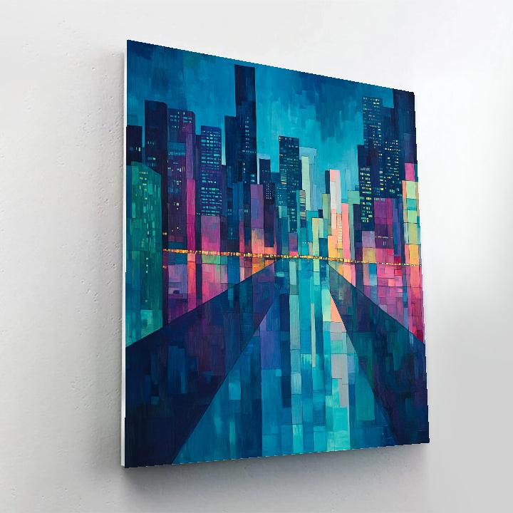 Egger-Like Modernist Citylights Painting by numbers kit