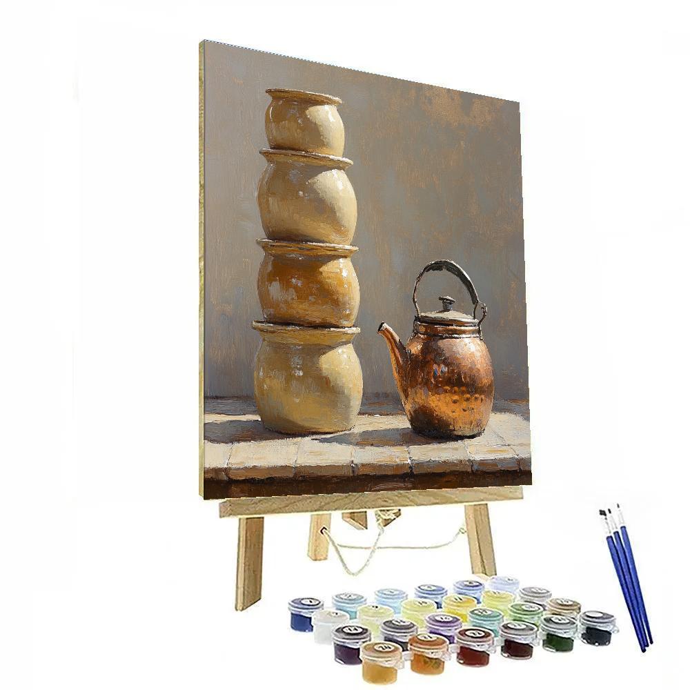 Diego Velázquez Inspired Earthenware And Copper Harmony Paint by numbers kits