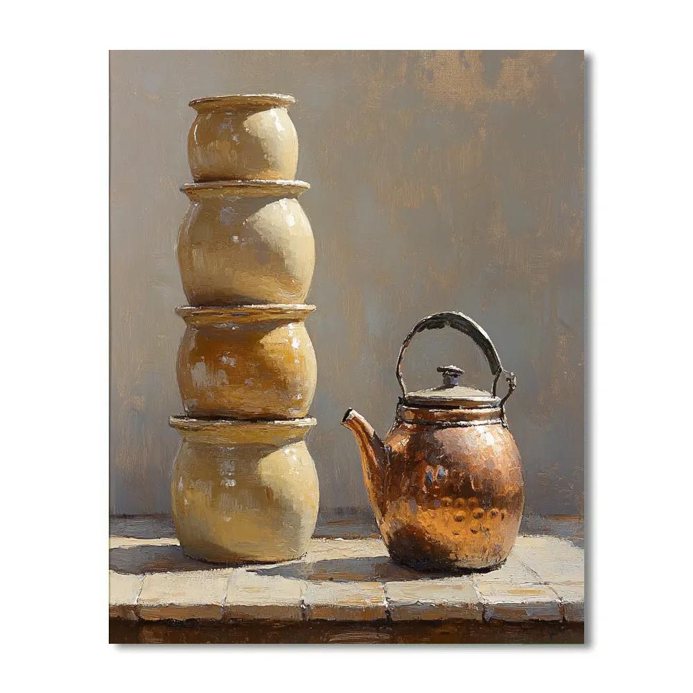 Diego Velázquez Inspired Earthenware And Copper Harmony Paint by numbers kits