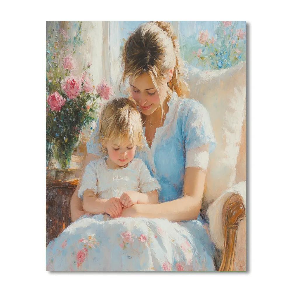Mary Cassatt Inspired Mothers Embrace Painting by numbers kit