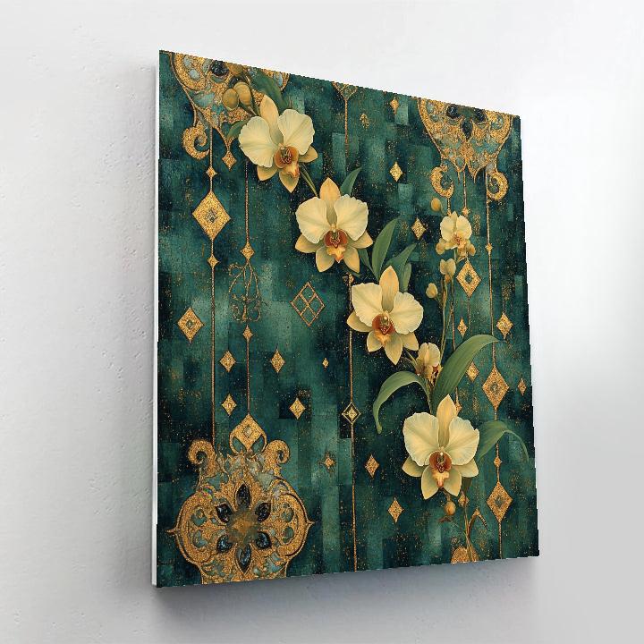 Klimt Inspired Orchid Still Life Paint by numbers kits
