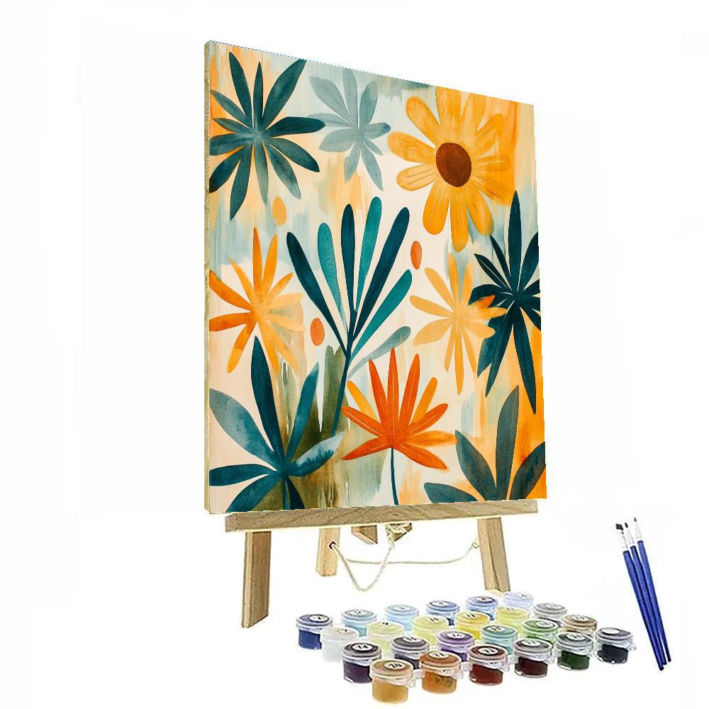 Paul Klee Inspired Garden Geometry painting number kit