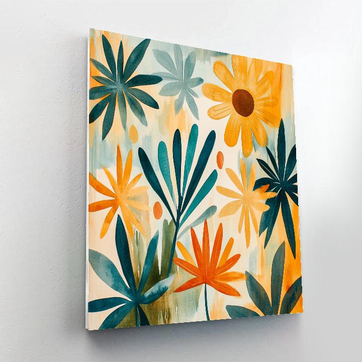 Paul Klee Inspired Garden Geometry painting number kit