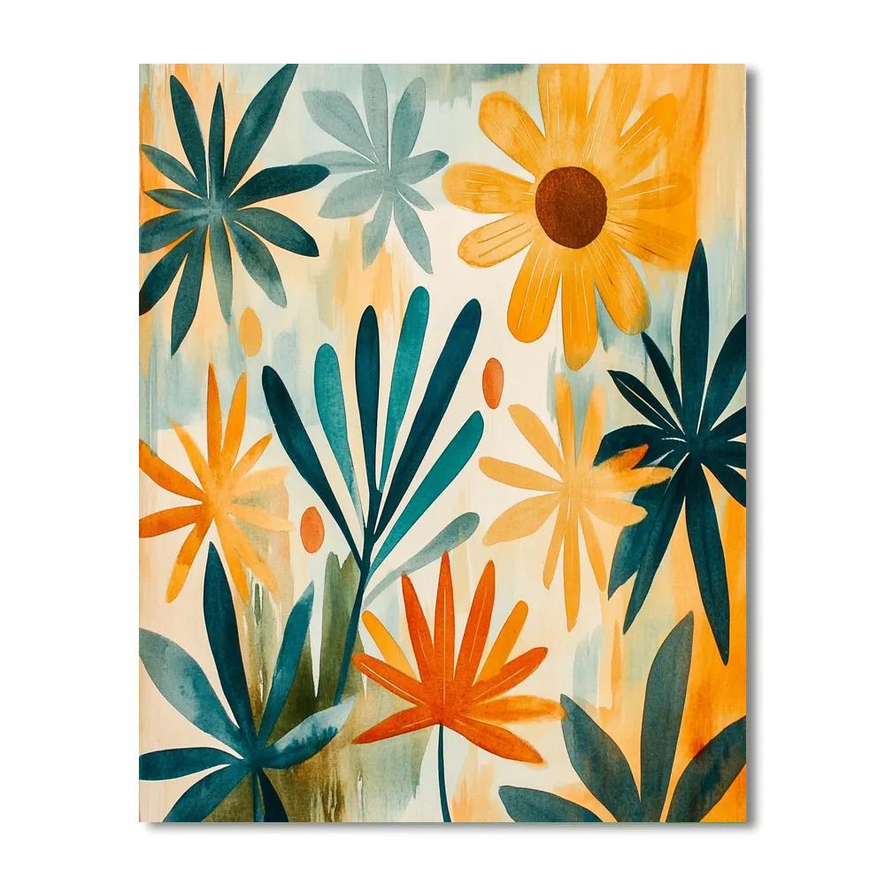 Paul Klee Inspired Garden Geometry painting number kit