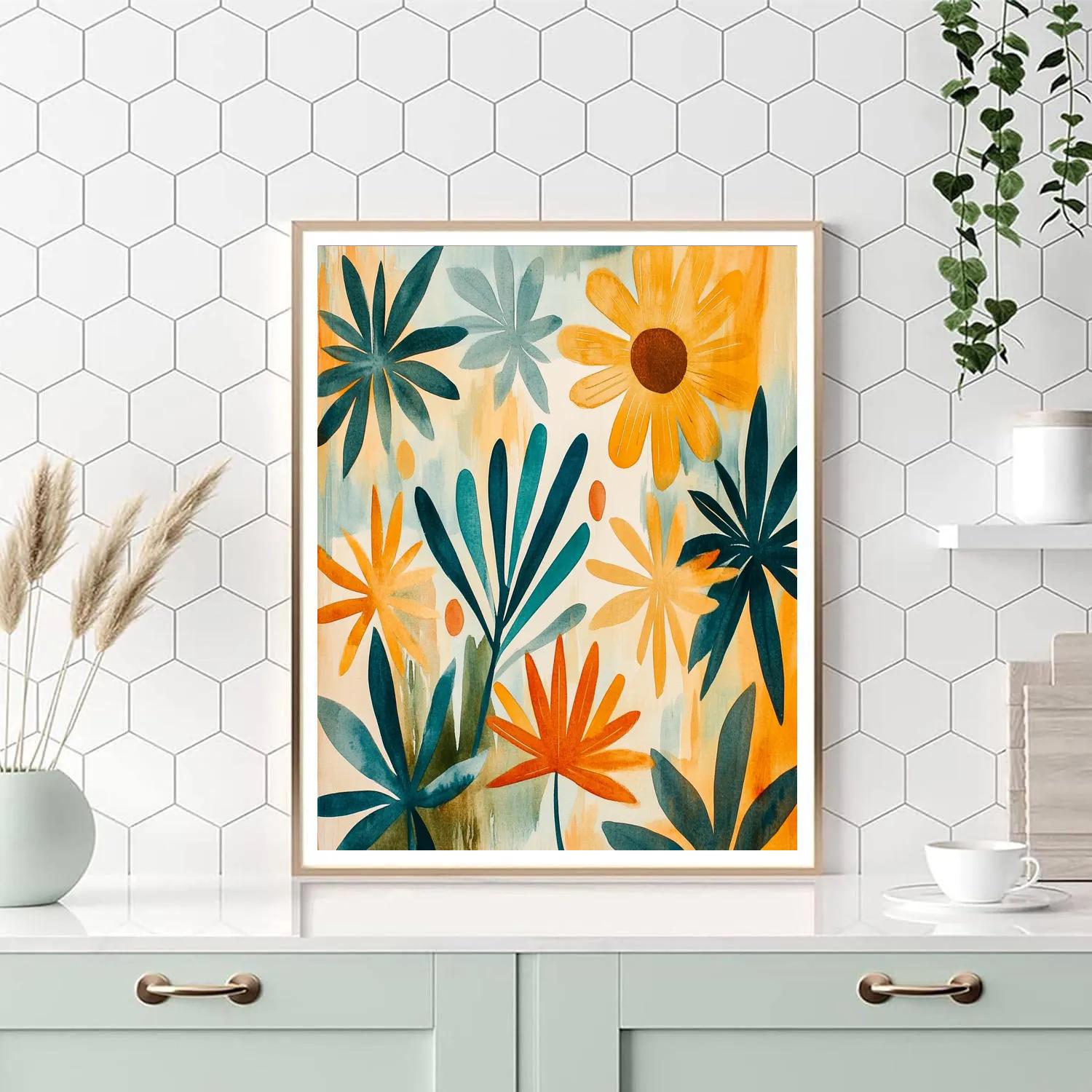 Paul Klee Inspired Garden Geometry painting number kit