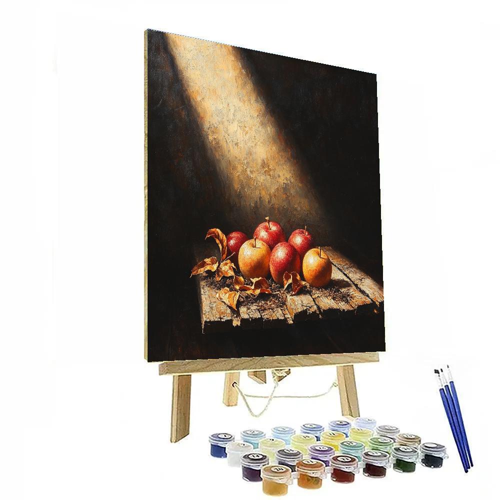 Caravaggio Inspired Withering Orchard Still Life paint by numbers