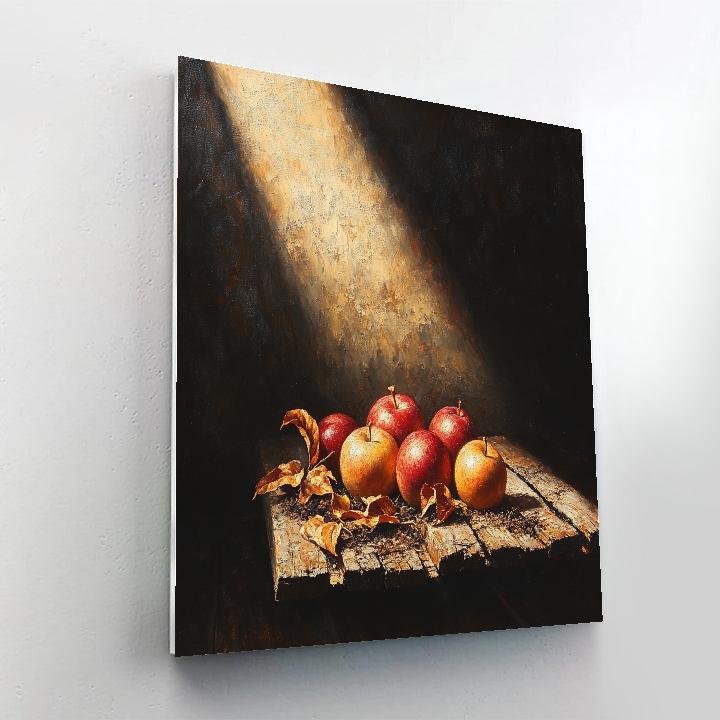 Caravaggio Inspired Withering Orchard Still Life paint by numbers