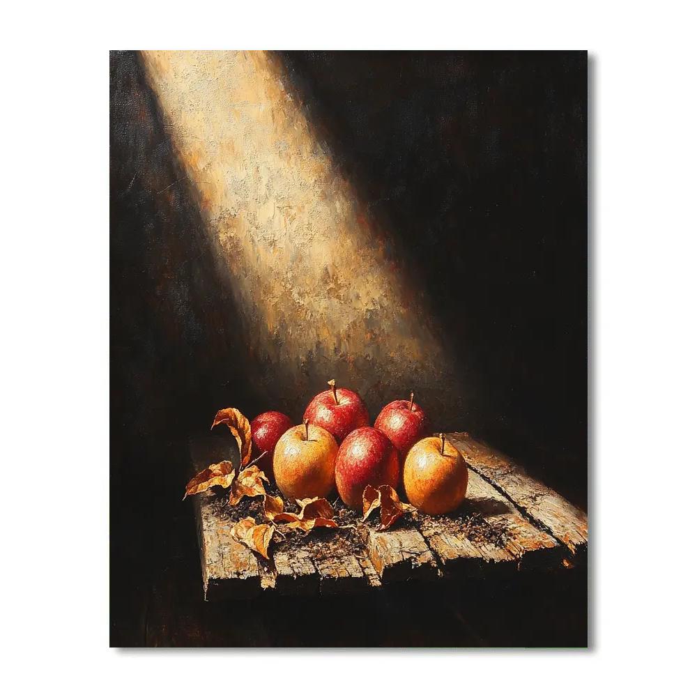 Caravaggio Inspired Withering Orchard Still Life paint by numbers