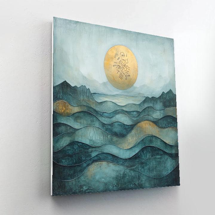 Max Ernst Inspired Ocean Of Symbols paint by color