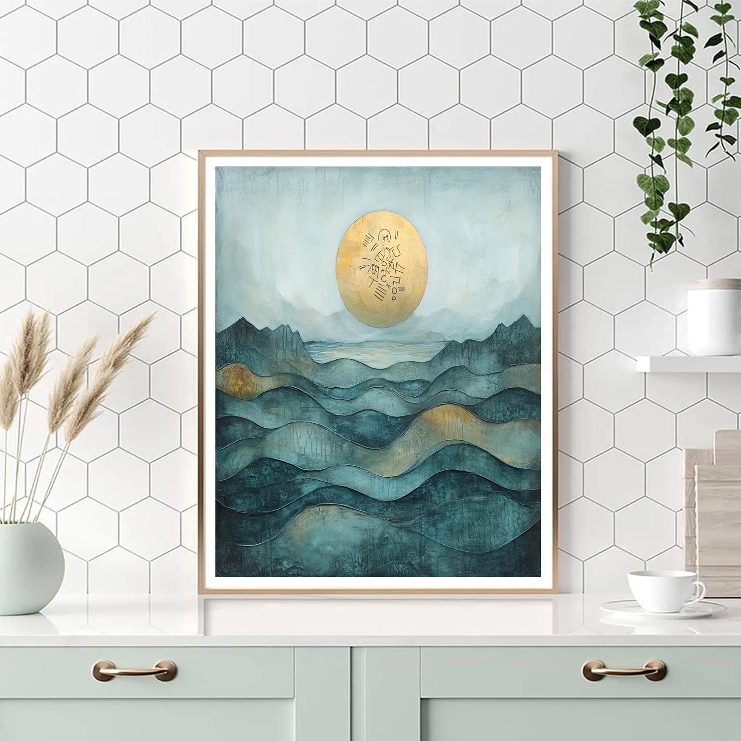 Max Ernst Inspired Ocean Of Symbols paint by color