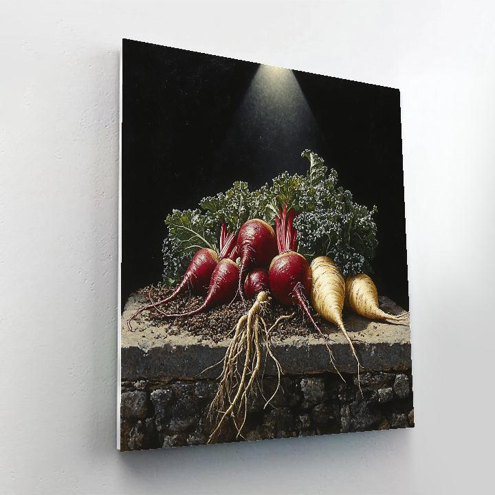 Caravaggio Inspired Autumn Root Study paint by number