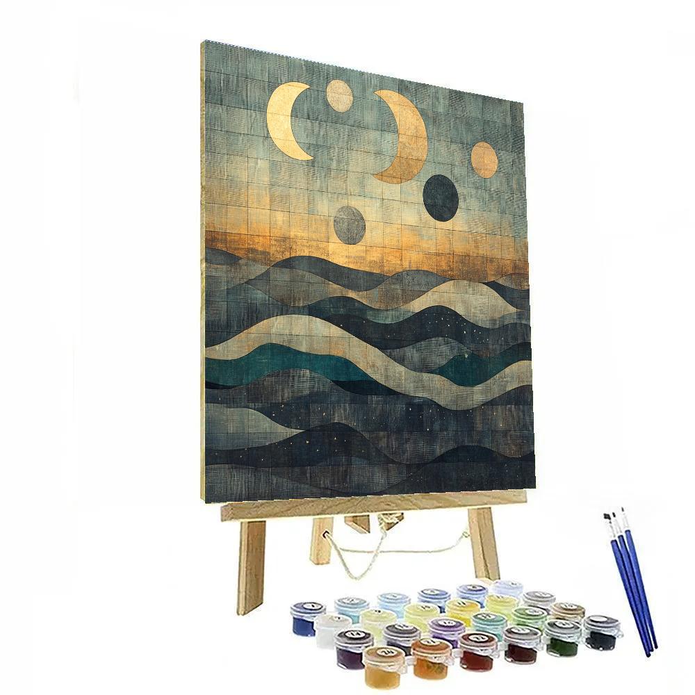 Max Ernst Inspired Lunar Tapestry paint by numbers