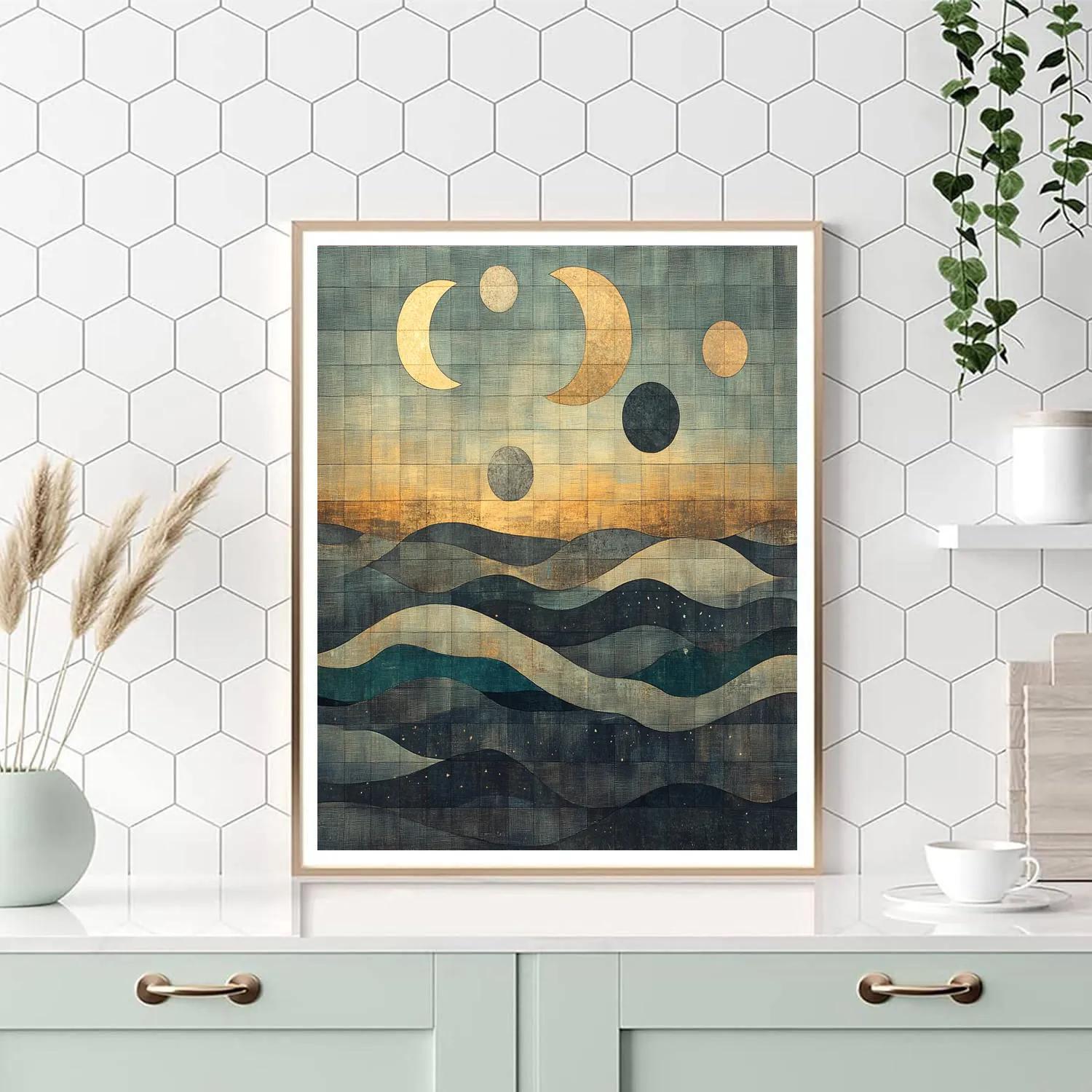 Max Ernst Inspired Lunar Tapestry paint by numbers