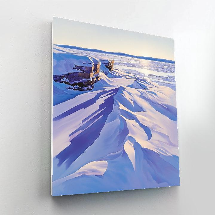 Franklin Carmichael Inspired Winter Shadows On Snow Numbered painting kits