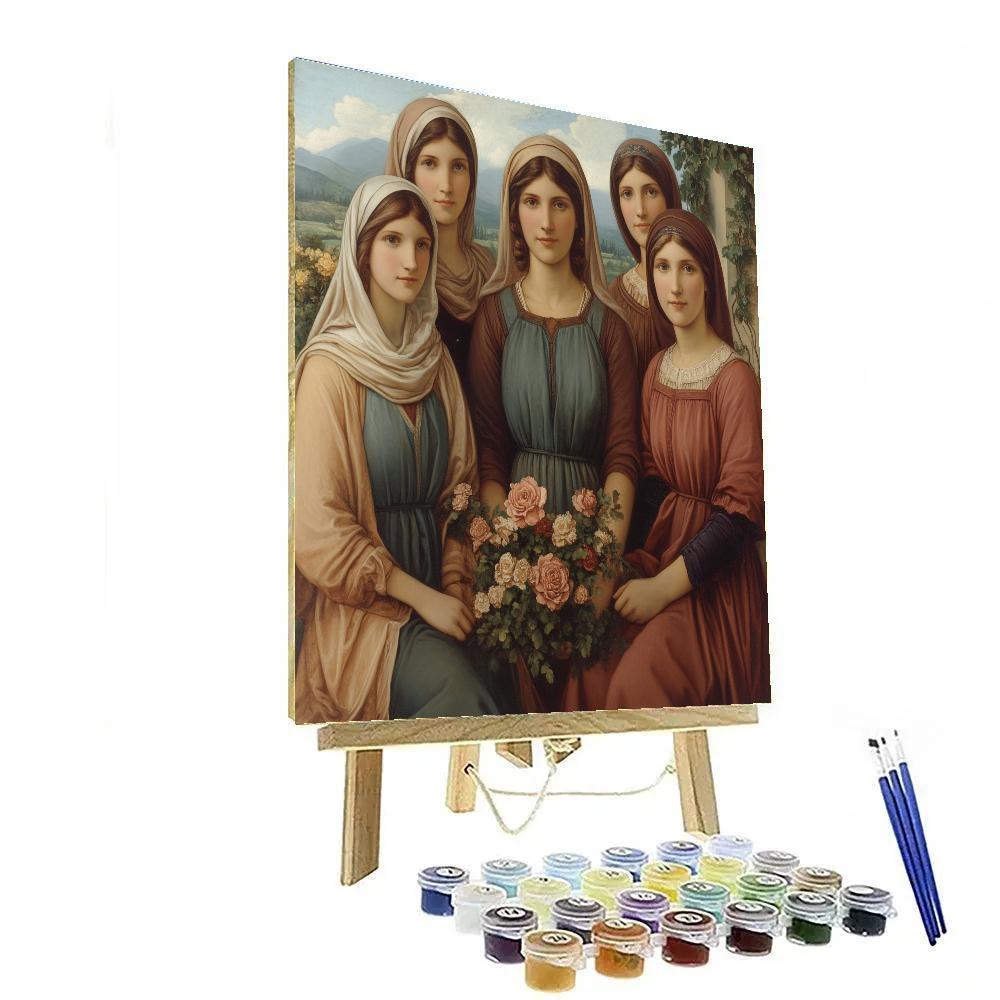 Raphael Inspired Family Portrait paint by numbers