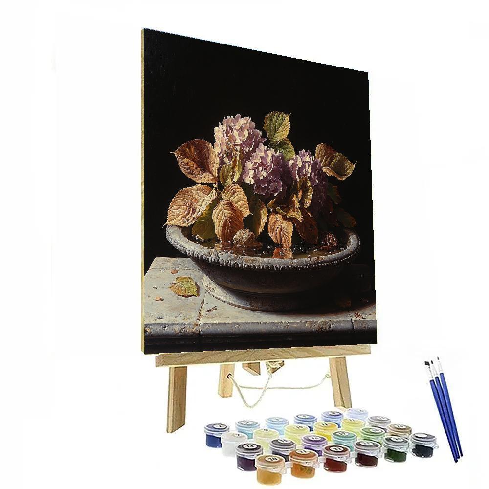 Caravaggio Inspired Candleless Lunar Bouquet Number painting