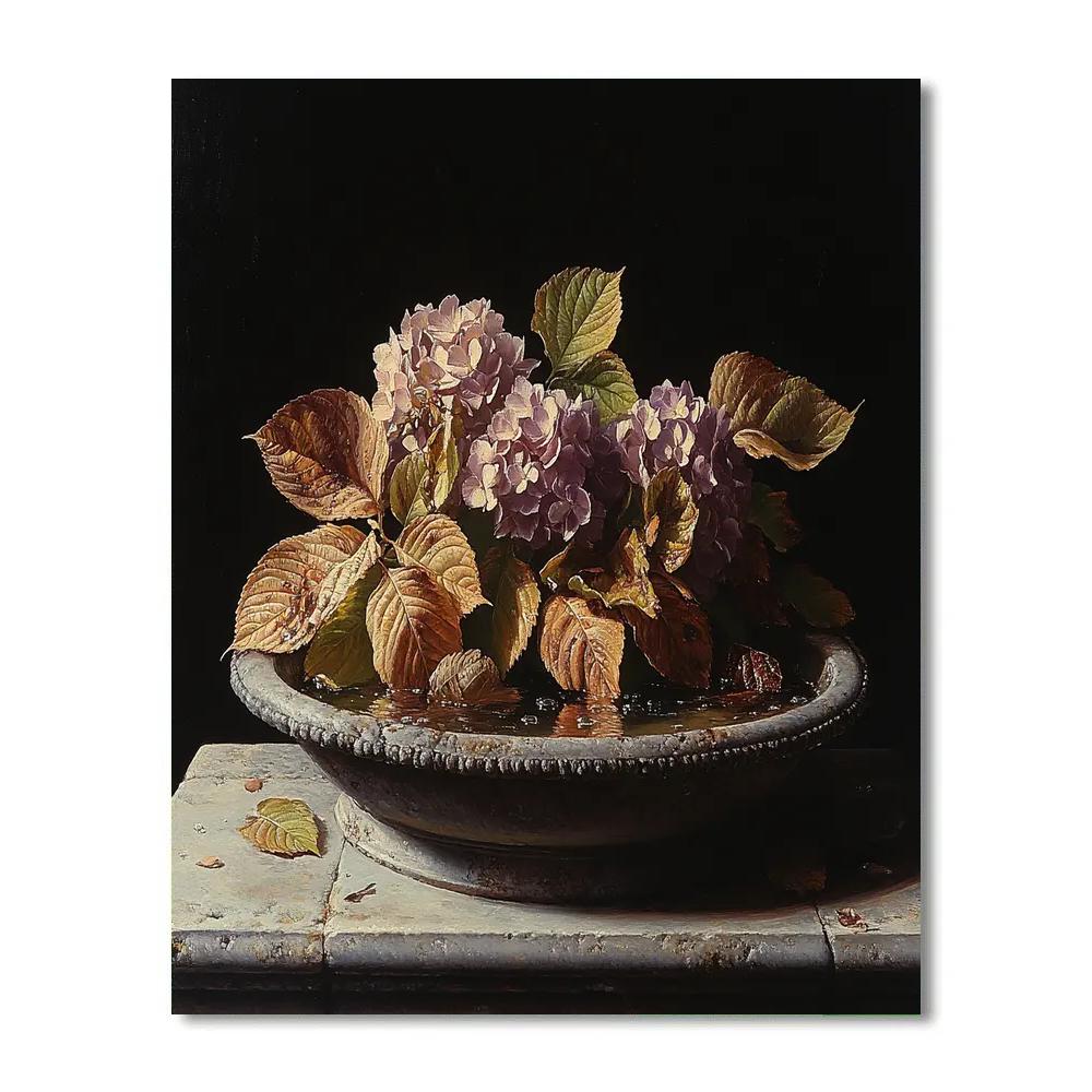 Caravaggio Inspired Candleless Lunar Bouquet Number painting