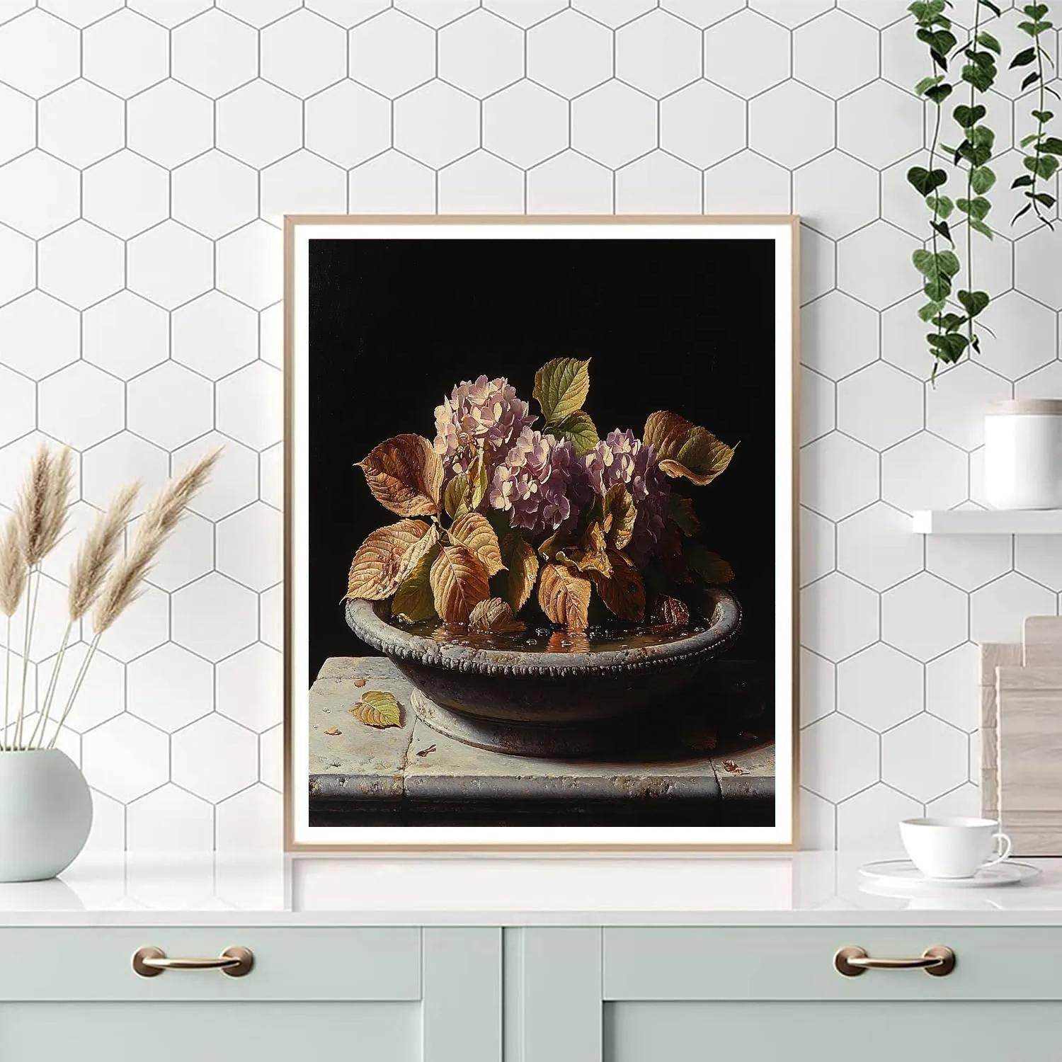 Caravaggio Inspired Candleless Lunar Bouquet Number painting