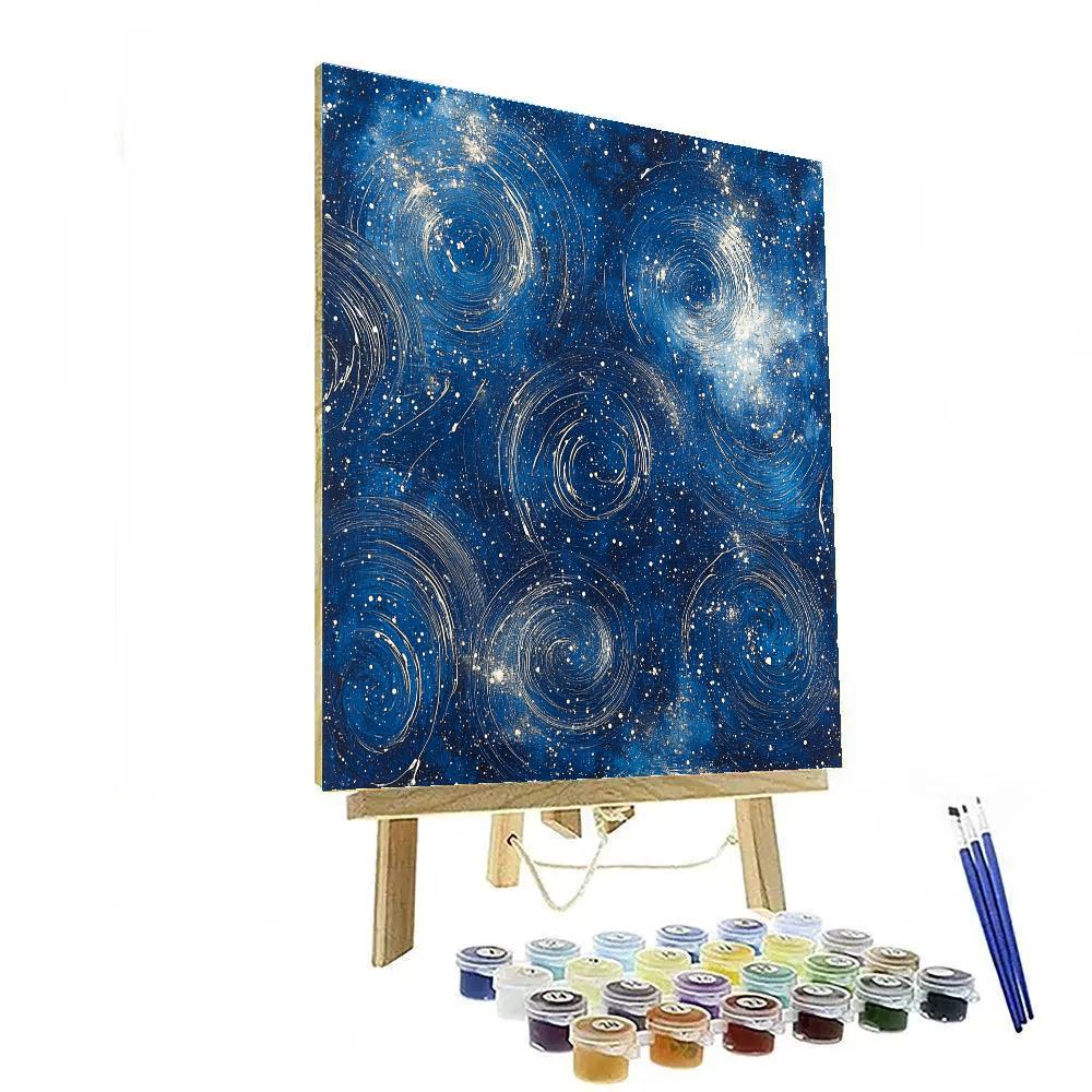 Jackson Pollock Inspired Celestial Drift Paint by numbers kits