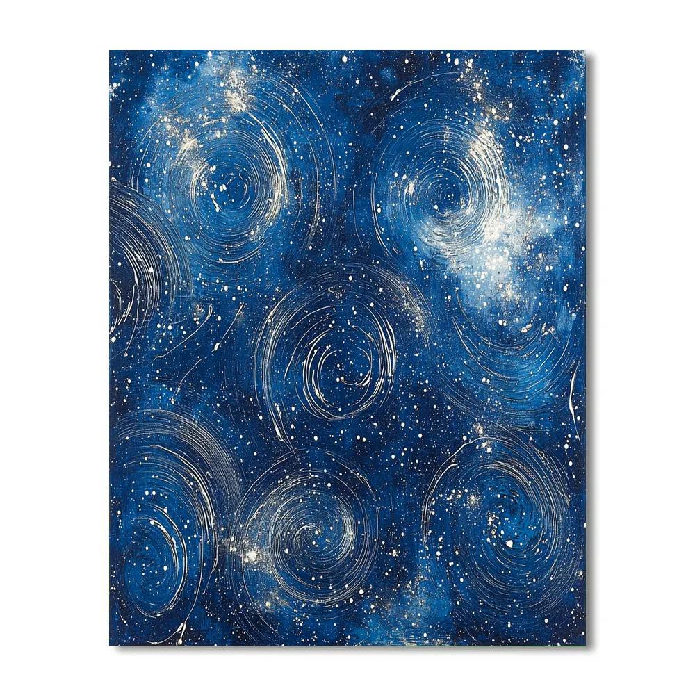 Jackson Pollock Inspired Celestial Drift Paint by numbers kits