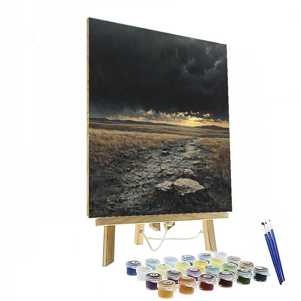 Francisco Goya Inspired Storm Over Hollow Plain paint by number