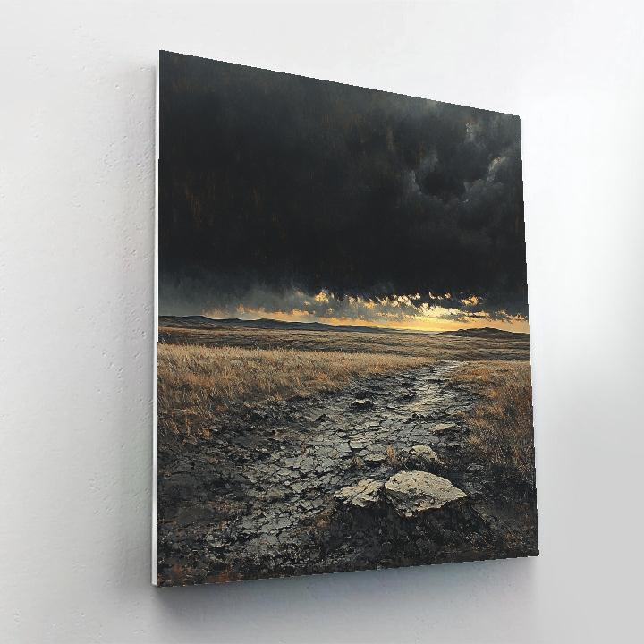 Francisco Goya Inspired Storm Over Hollow Plain paint by number