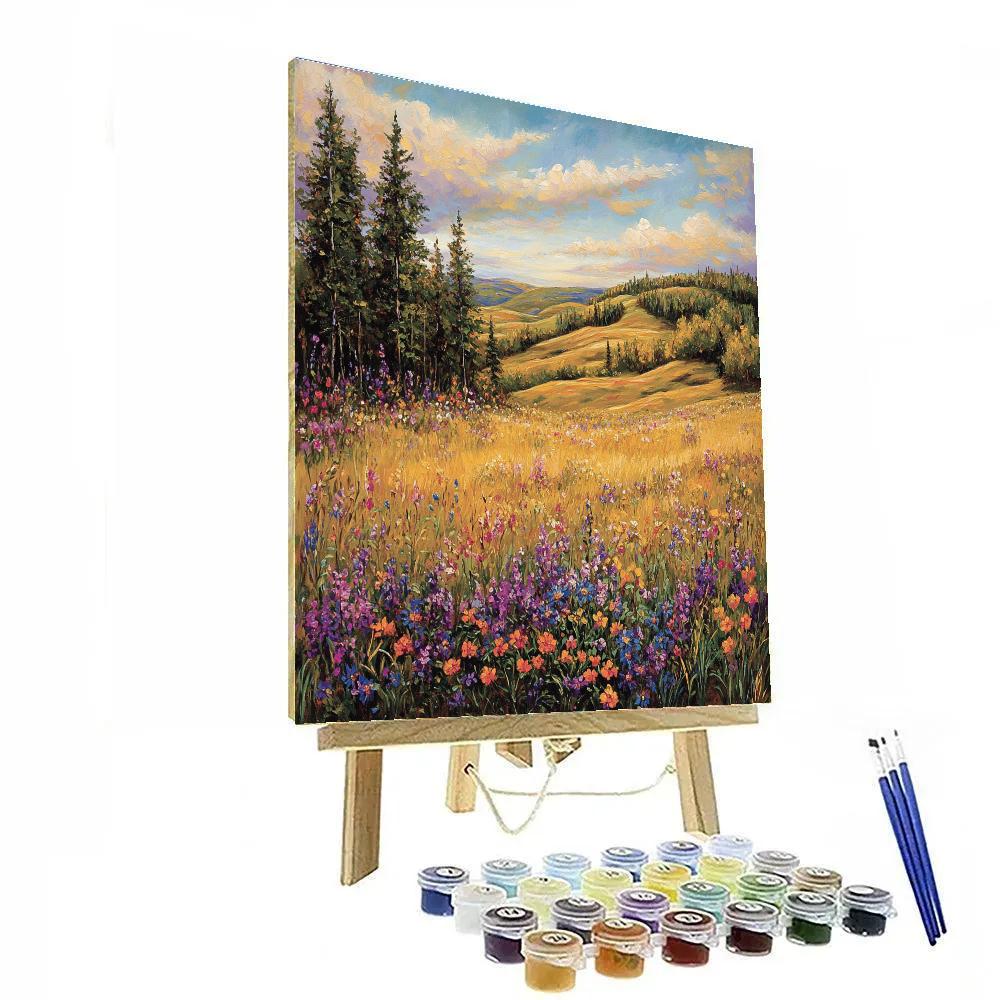 J. E. H. MacDonald Inspired Meadow Of Wildflowers Numbered painting kits
