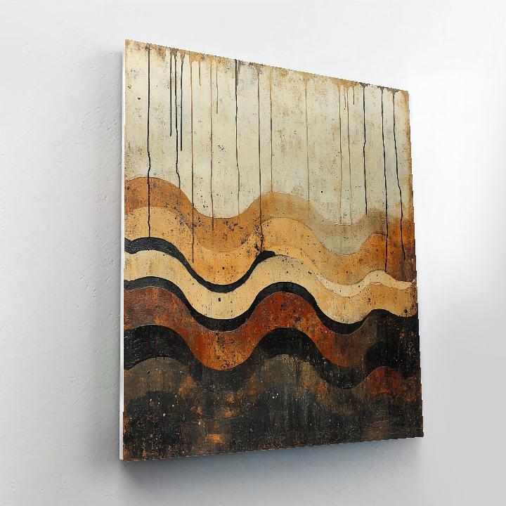 Jackson Pollock Inspired Tectonic Groove paint by numbers