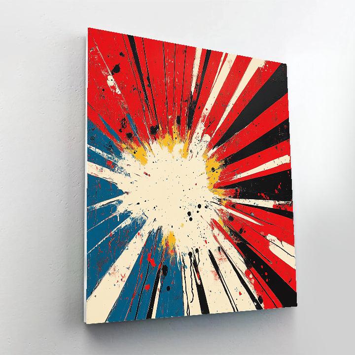 Jackson Pollock Inspired Solar Wind Tangle Paint by numbers kits