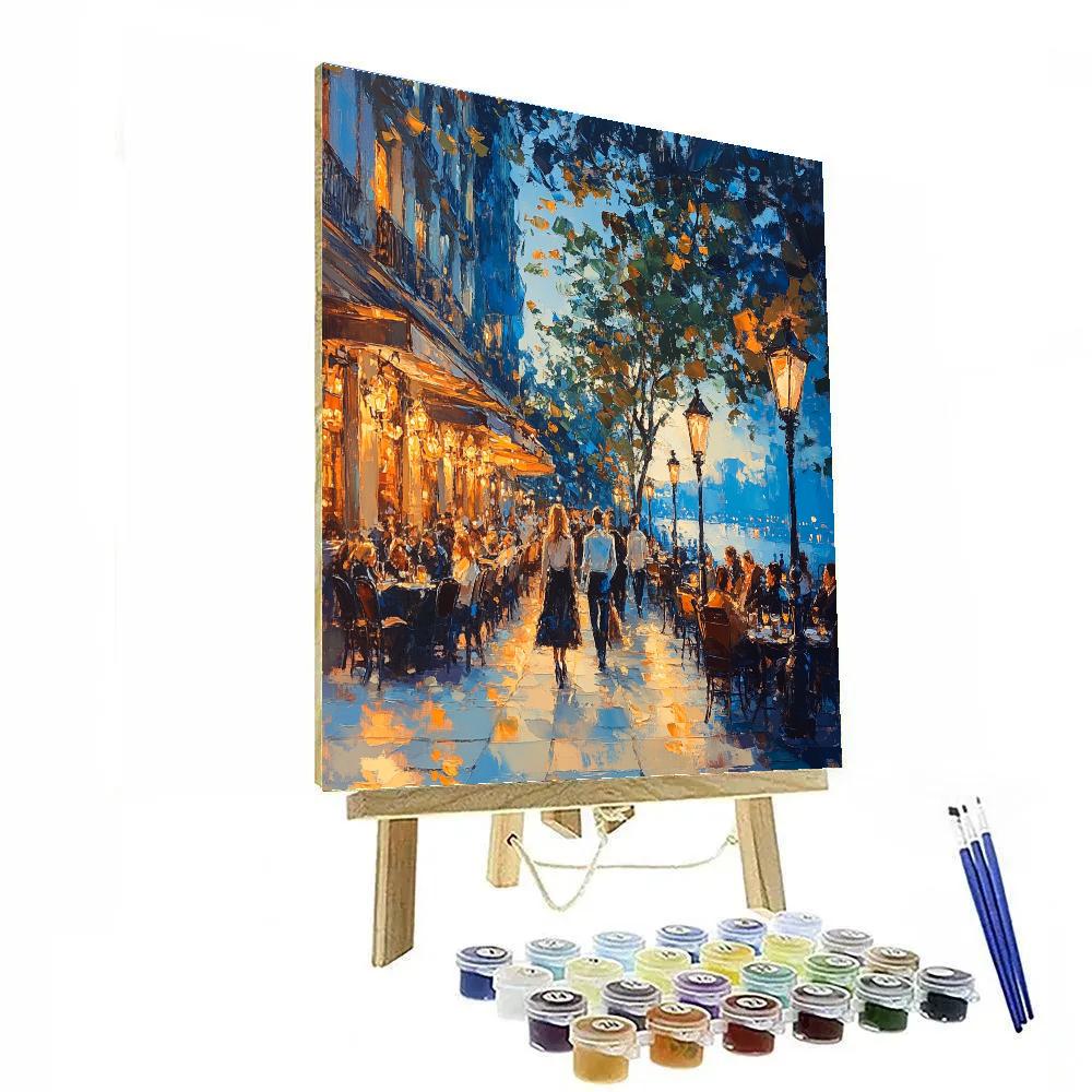 John Singer Sargent Inspired Café Terrace paint by number