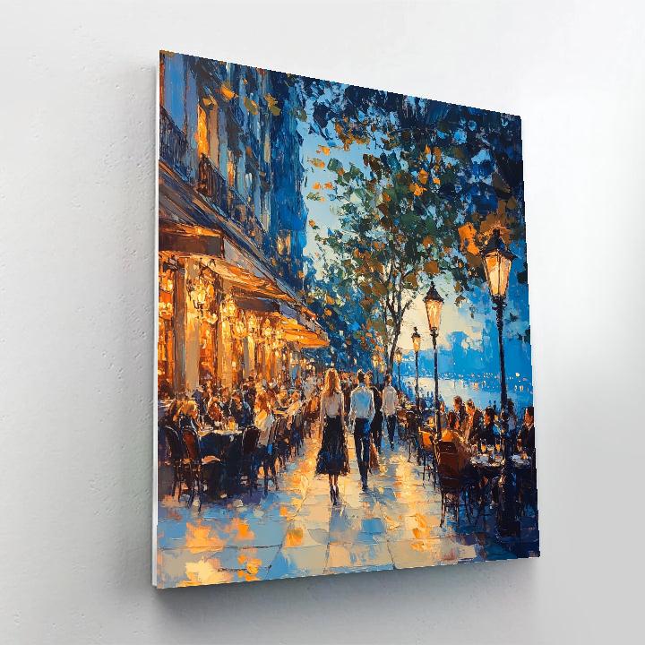 John Singer Sargent Inspired Café Terrace paint by number