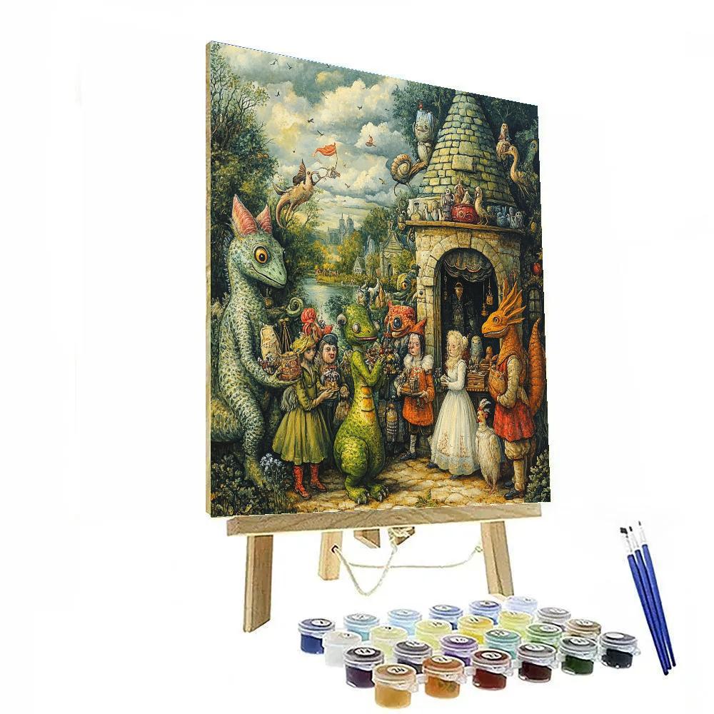 Hieronymus Bosch Inspired Market Of Wonders paint by numbers