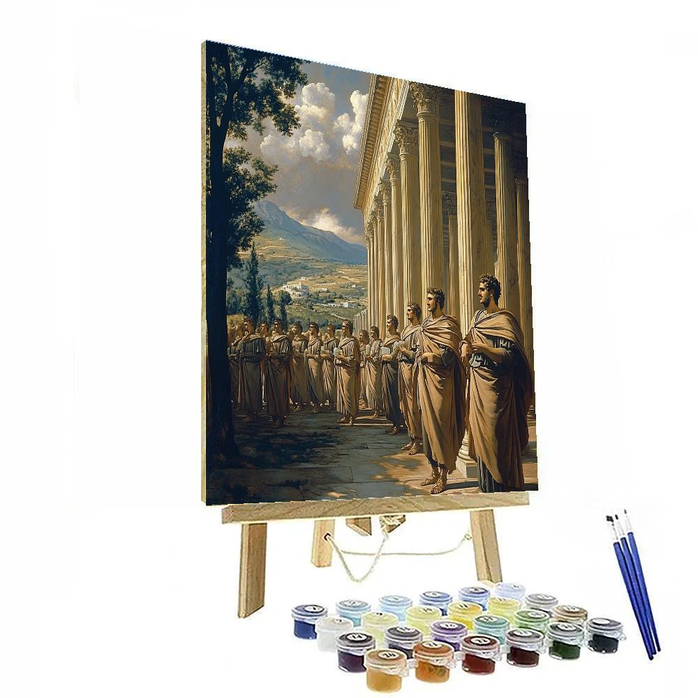 Jacques-Louis David Inspired Triumph Procession Numbered painting kits