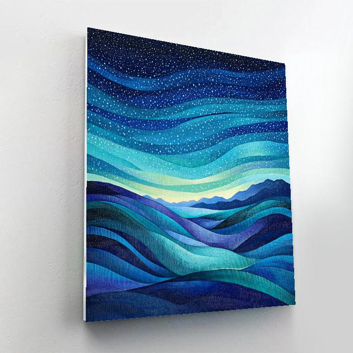 Georges Seurat Inspired Aurora Lattice paint by number