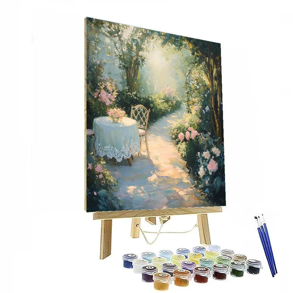 Berthe Morisot Inspired Garden Tea Number painting