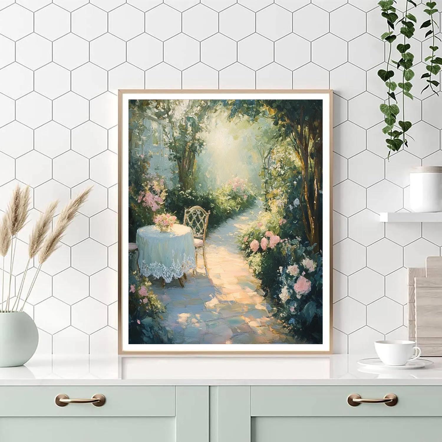 Berthe Morisot Inspired Garden Tea Number painting