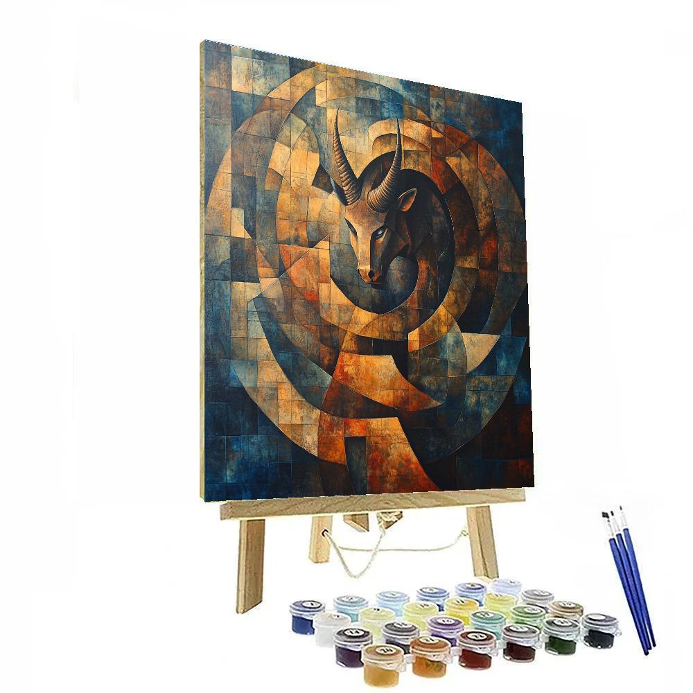Pablo Picasso Inspired Mythic Minotaur Numbered painting kits