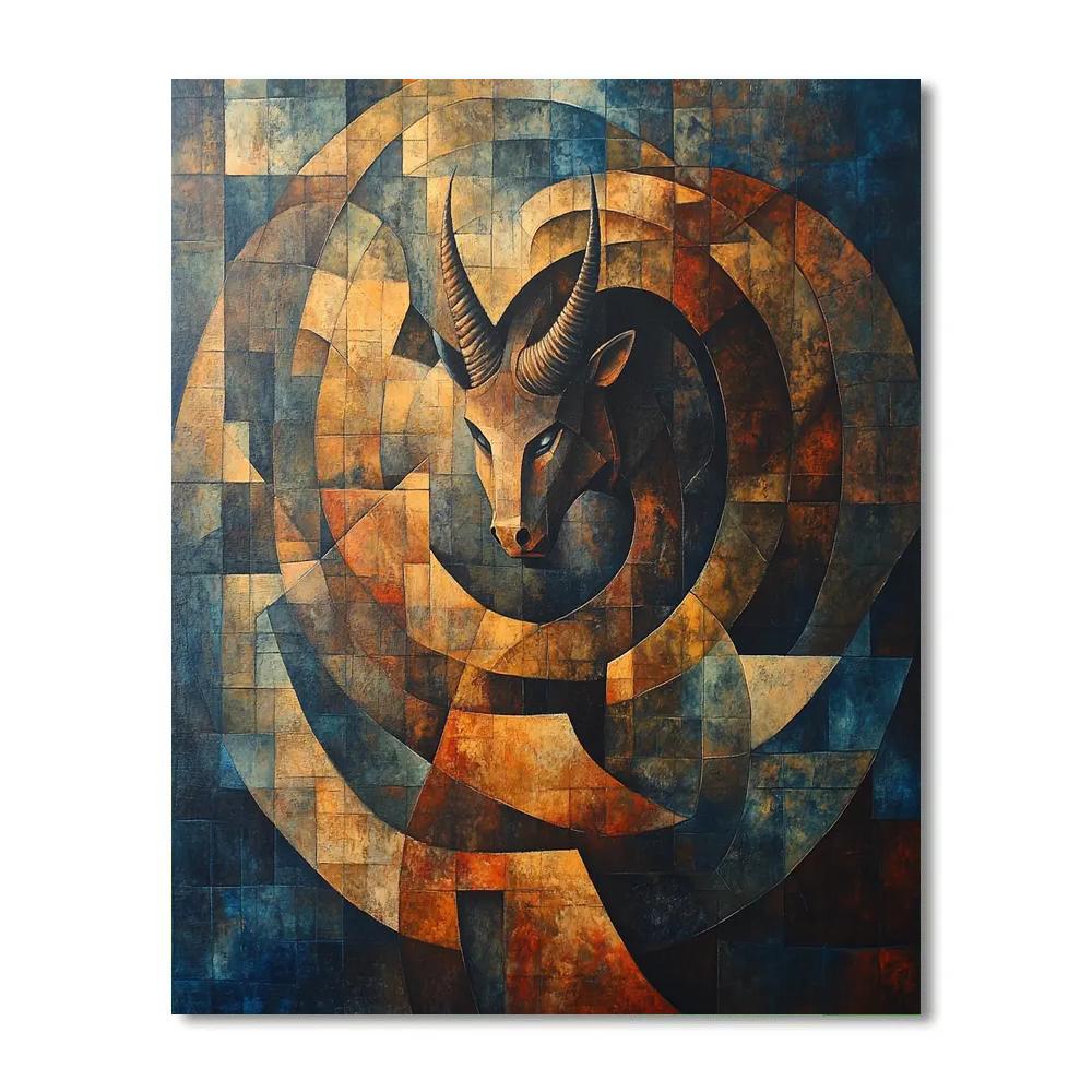 Pablo Picasso Inspired Mythic Minotaur Numbered painting kits
