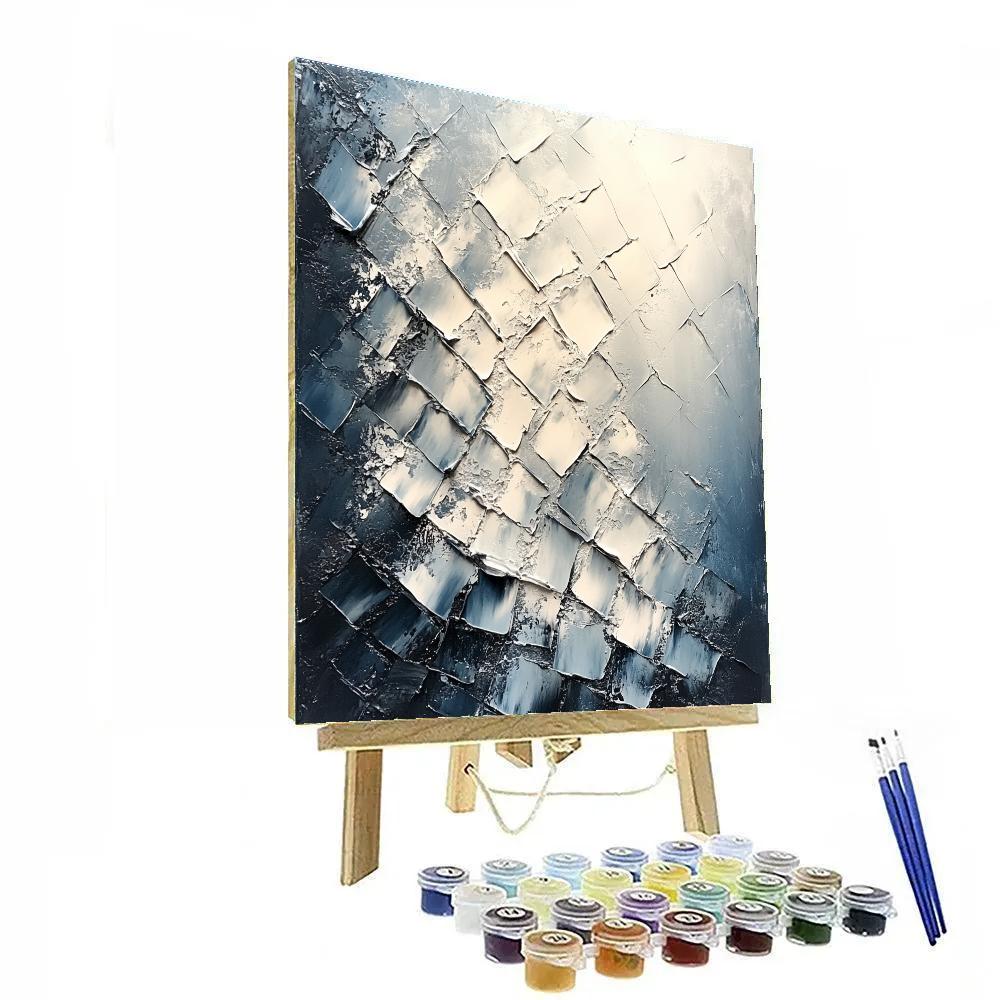 Jean-Paul Riopelle Inspired Arctic Shard Sky Number painting