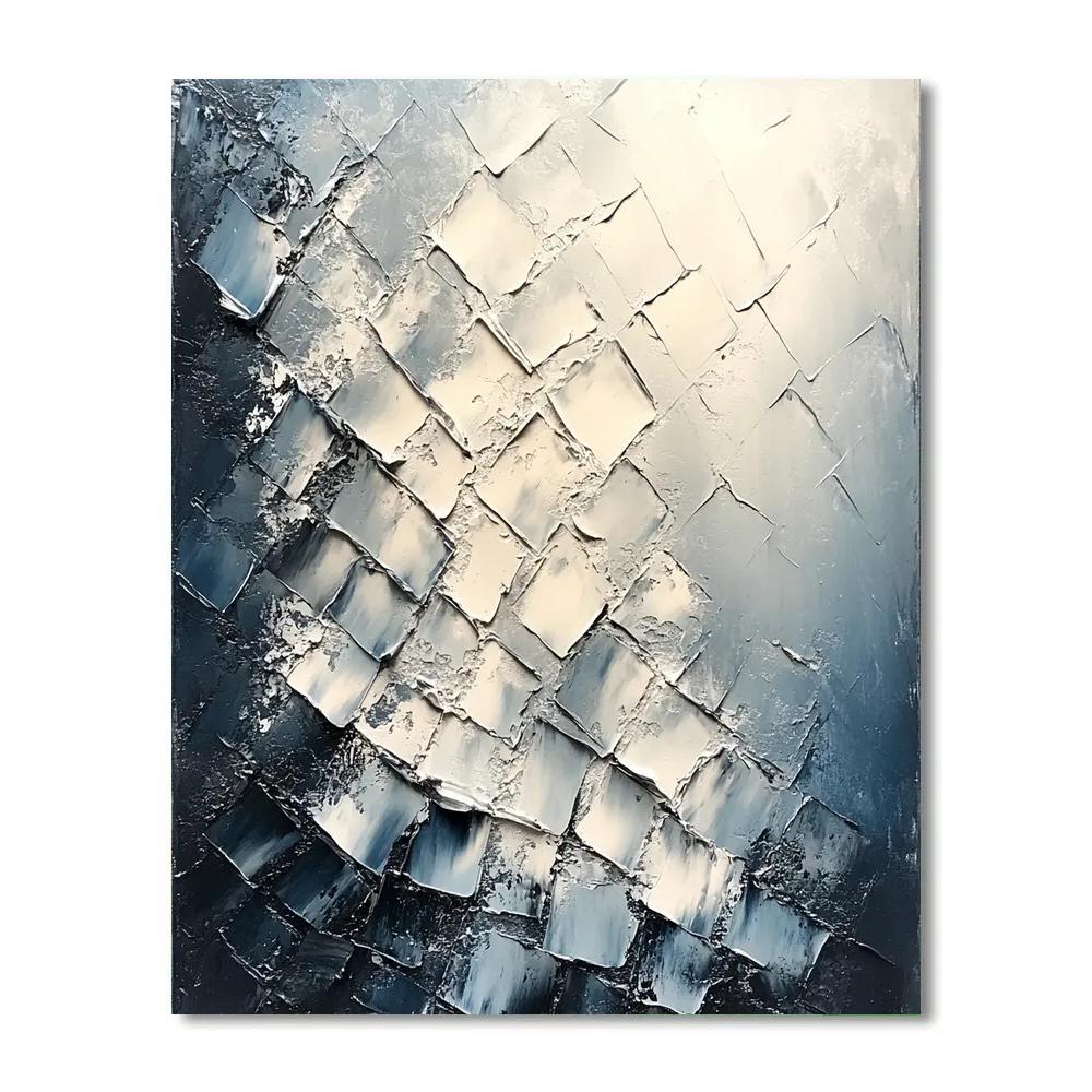 Jean-Paul Riopelle Inspired Arctic Shard Sky Number painting