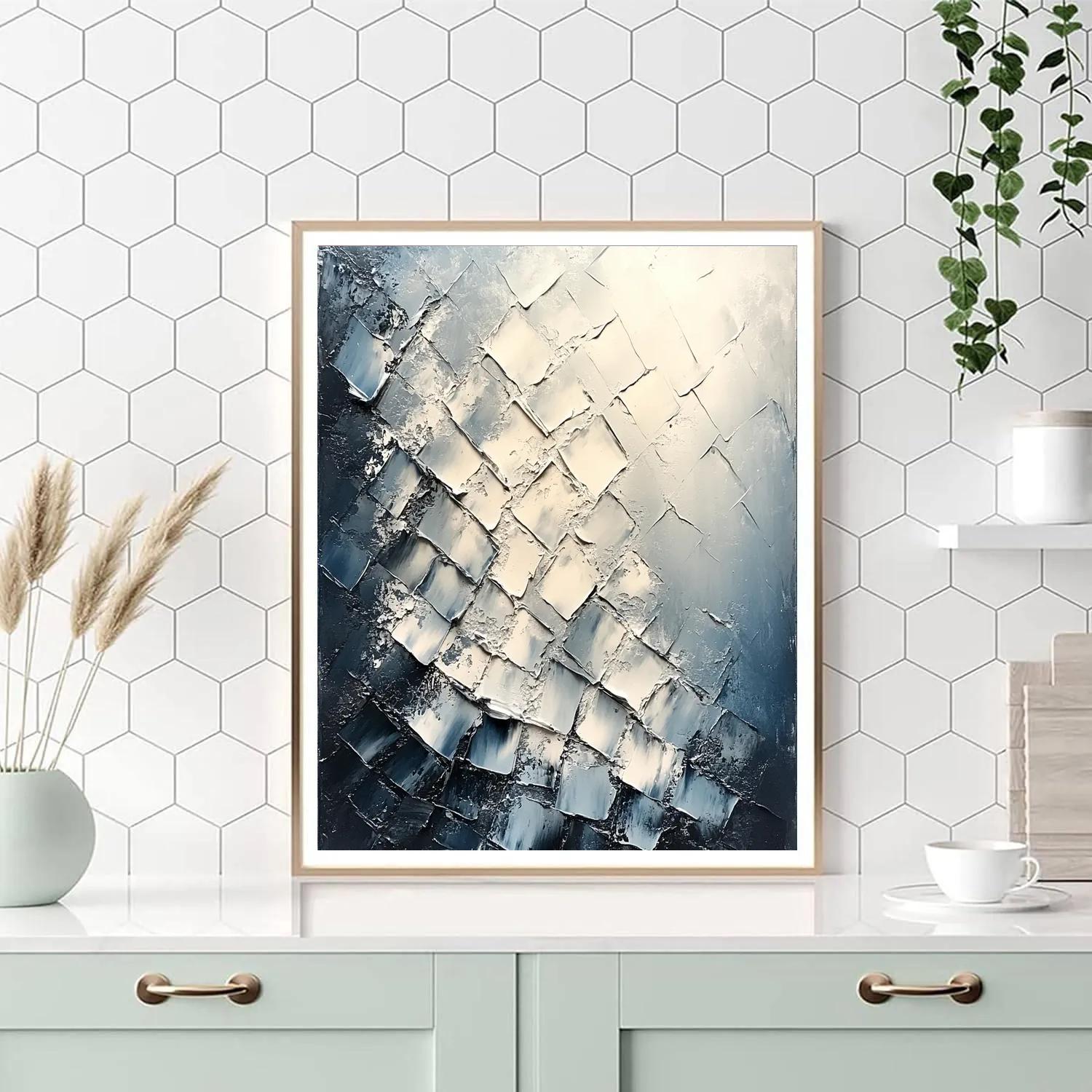 Jean-Paul Riopelle Inspired Arctic Shard Sky Number painting