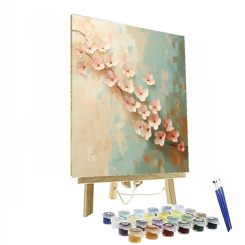 Edgar Degas Inspired Falling Petals Abstraction DIY paint by numbers